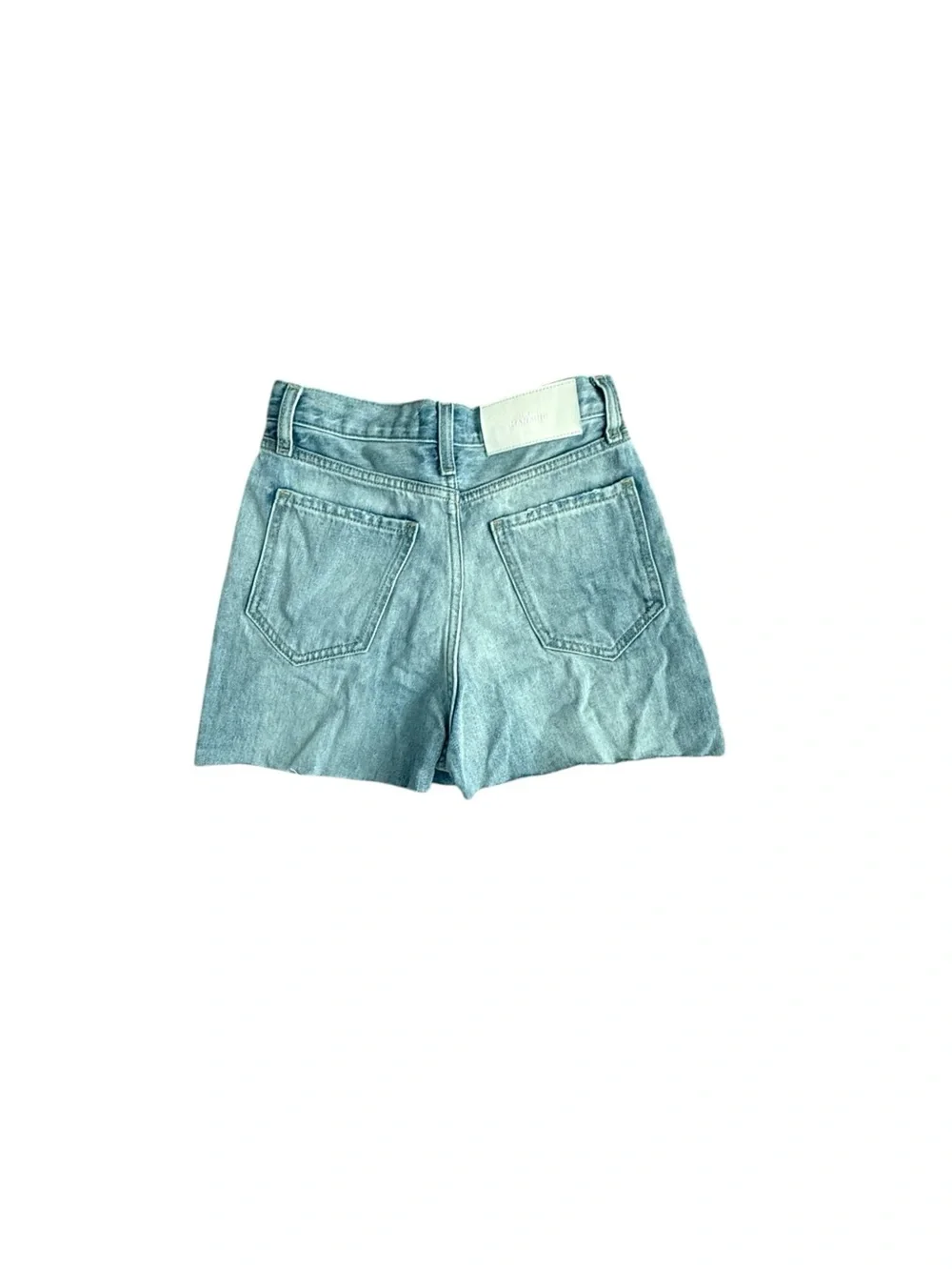 7 For All Mankind Easy James Cutoff Jean Shorts High Rise Button Fly Size 23